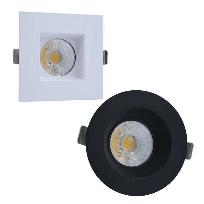 GM Lighting MDL-4S-5CCT-WH 5CCT 120V Mini IC Rated Square Regressed LED Downlight - White - Ready Wholesale Electric Supply and Lighting