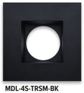 GM Lighting MDL-4S-TRSM-BK MDL-4 Trim Smooth Square Black (Trim only) - Ready Wholesale Electric Supply and Lighting