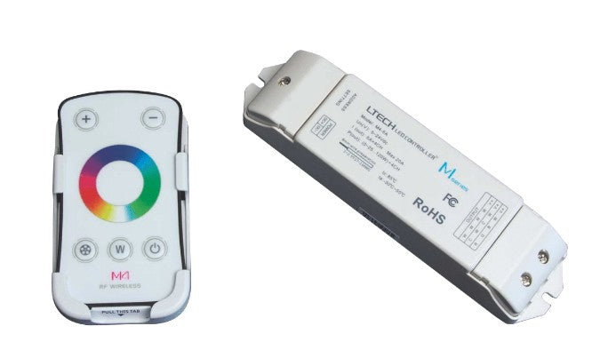 GM Lighting RGBW-RWC Controller / Amp With Battery Powered Remote - Ready Wholesale Electric Supply and Lighting