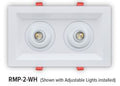 GM Lighting RMP-2-WH Regressed Multi-Plate, 2 Light, White/White Trim - Ready Wholesale Electric Supply and Lighting