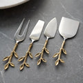 Gold Leaf Bud Cheese Tools