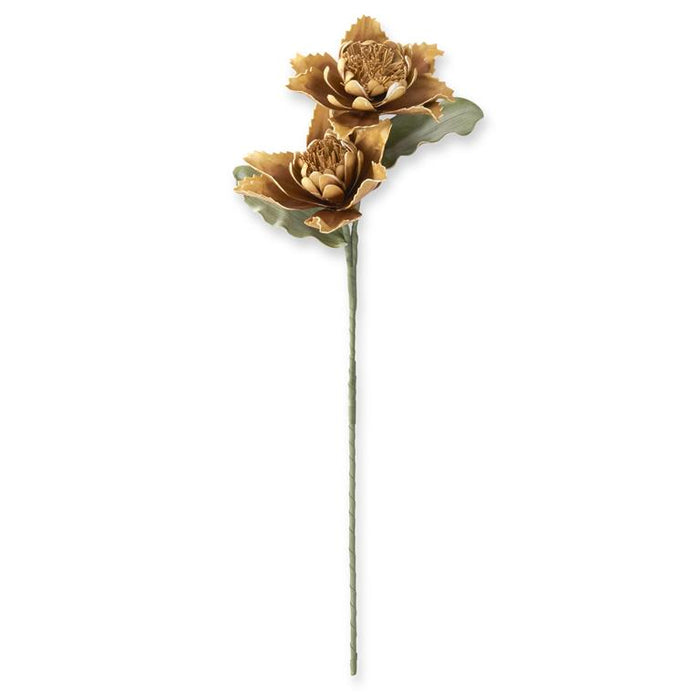 Golden Yellow Eva Double Bloom Stem