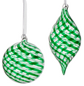 Green Swirl Ornament