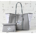 Grey Camo Star Large Tote