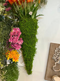 HALF CONE MOSS PLANTER 24"