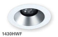 HALO 1430HWF 4" Conical Reflector, Open, 35 degree Tilt, Haze, White Flange - Ready Wholesale Electric Supply and Lighting