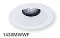 HALO 1430MWWF 4" Conical Reflector, Open, 35 degree Tilt, Matte White, White Flange - Ready Wholesale Electric Supply and Lighting