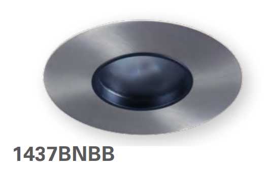 HALO 1437BNBB 4" Round Pinhole, Diffuse Lens, 35 degree Tilt, Brushed Nickel with Black Baffle - Ready Wholesale Electric Supply and Lighting