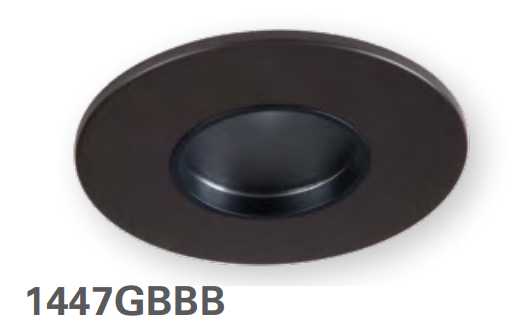 HALO 1447GBBB 4" Round Pinhole, Diffuse Lens, 35 degree Tilt, German Bronze with Black Baffle - Ready Wholesale Electric Supply and Lighting