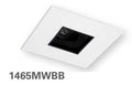 HALO 1465MWBB 4" Square Pinhole with Oculus, Open, 35 degree Tilt, Matte White with Black Baffle - Ready Wholesale Electric Supply and Lighting