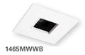 HALO 1465MWWB 4" Square Pinhole with Oculus, Open, 35 degree Tilt, Matte White with White Baffle - Ready Wholesale Electric Supply and Lighting