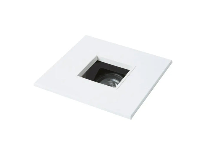 HALO 1485MWWB 4" Square Pinhole with Oculus, Open, 35 degree Tilt, White Trim & White Baffle - Ready Wholesale Electric Supply and Lighting