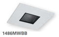 HALO 1486MWBB 4" Square Pinhole, Lens Wall Wash, Matte White with Black Baffle - Ready Wholesale Electric Supply and Lighting
