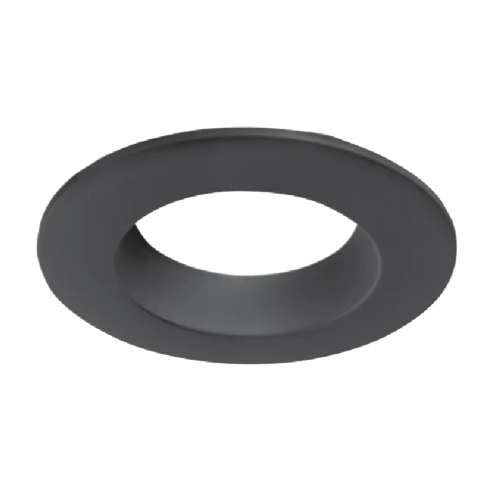 Halo LT40MB 4-inch Matte Black Decorative Smooth Splay Overlay - Ready Wholesale Electric Supply and Lighting