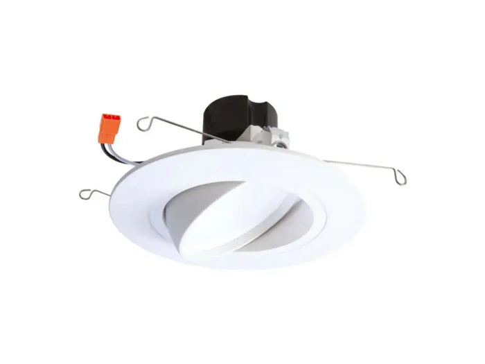 HALO RA560930NFLWH 5”/6” LED Adjustable Gimbal, 90CRI, 3000K, White, Very Wide Flood - Ready Wholesale Electric Supply and Lighting