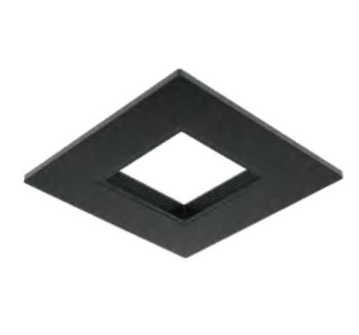 Halo RSQ4TRMMB RSQ 4" Square Trims Accessories - Decorative Baffle Trim Overlays - Matte Black - Ready Wholesale Electric Supply and Lighting