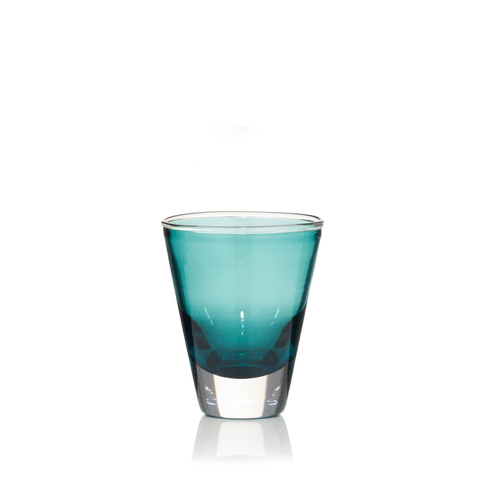 Handblown Glass 'Clair' Tumbler in Petrol Blue, 20cl