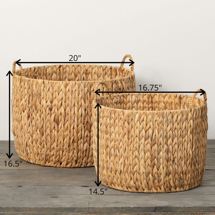 HANDLED WOVEN BASKET