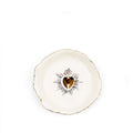 HB Jagged Bowl Gold Sacred Heart, 14cm