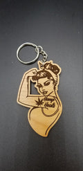 Hemp heals cbd rosie the riveter keychain - Altered Goods
