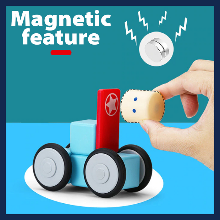HiBloc Magnetic Wooden Block Set