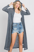 Hooded Long Body Cardigan