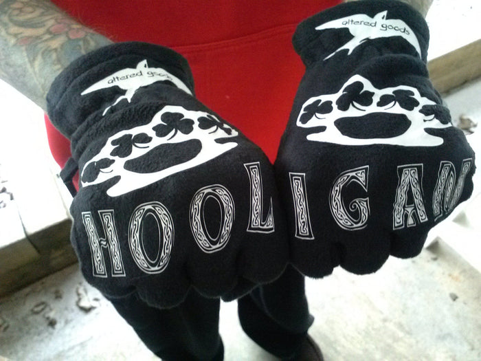 Hooligan shamrock knuckle gloves - Altered Goods