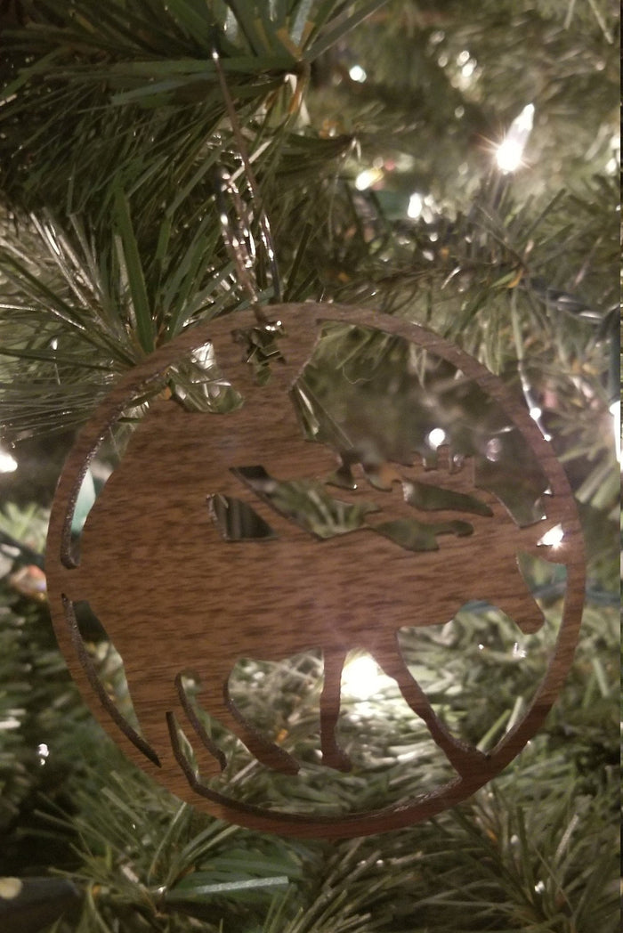 Humping reindeer ornament - Altered Goods