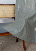 Iniya Green & Copper Ethnic 100% Cotton Copper Printed Curtain For Livingroom / Bedroom | Room Darkening | Single Piece