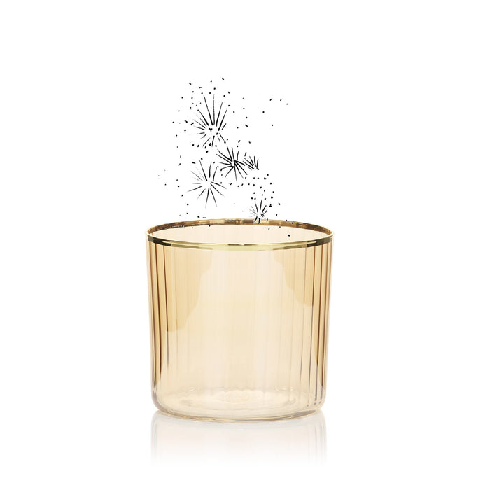 Italian Amber Short Tumbler, 38cl