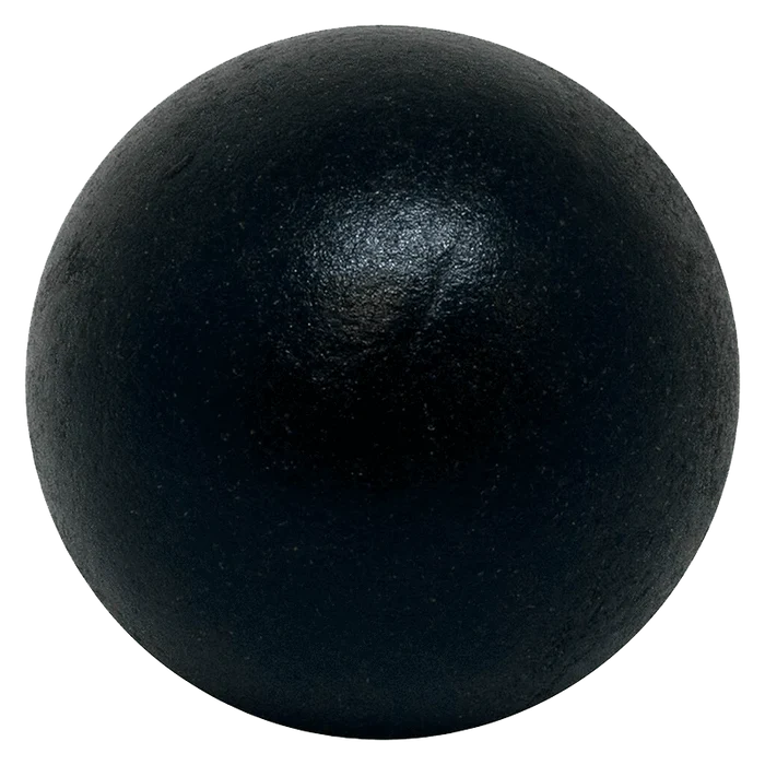 A close-up, circular view of Jack Haze Live Resin Hash, presented as a dark, solid form against a neutral background.