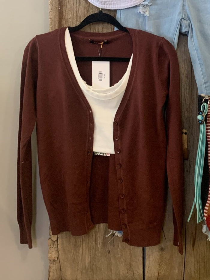 Knit Buttoned Cardigan
