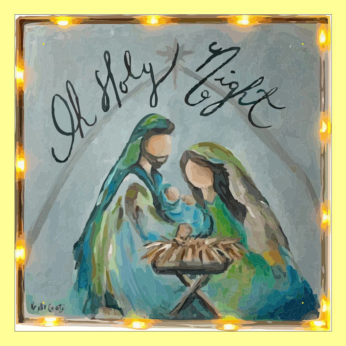 Kristie O Holy Night Square Pillow Swap