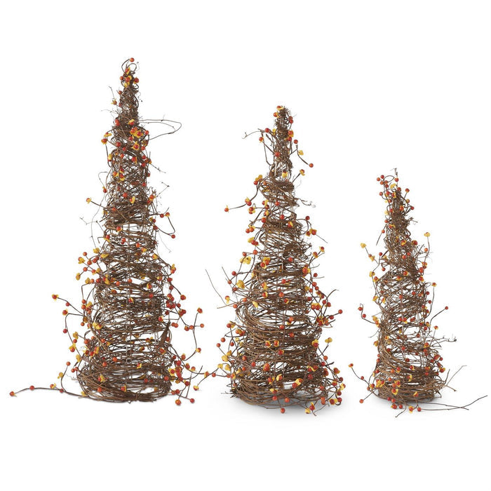 Large Bittersweet Twig Base Cone Trees