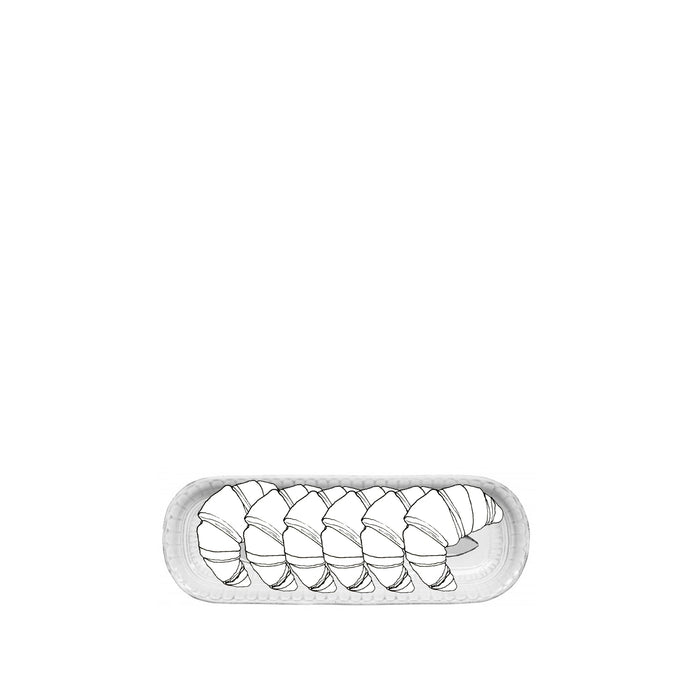 'Large Spoon' Decorated Long Platter, 27cm