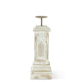 Large Whitewashed Candleholder