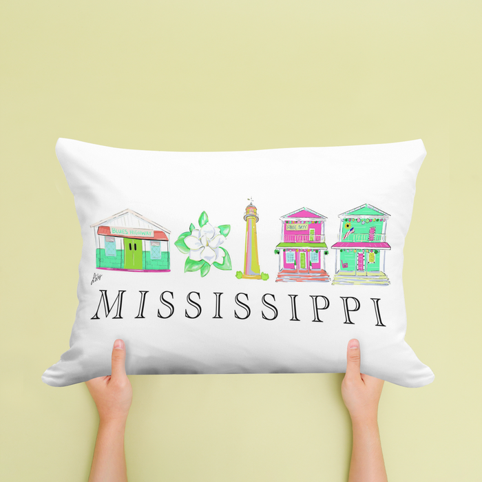 Laura Mississippi Pillow