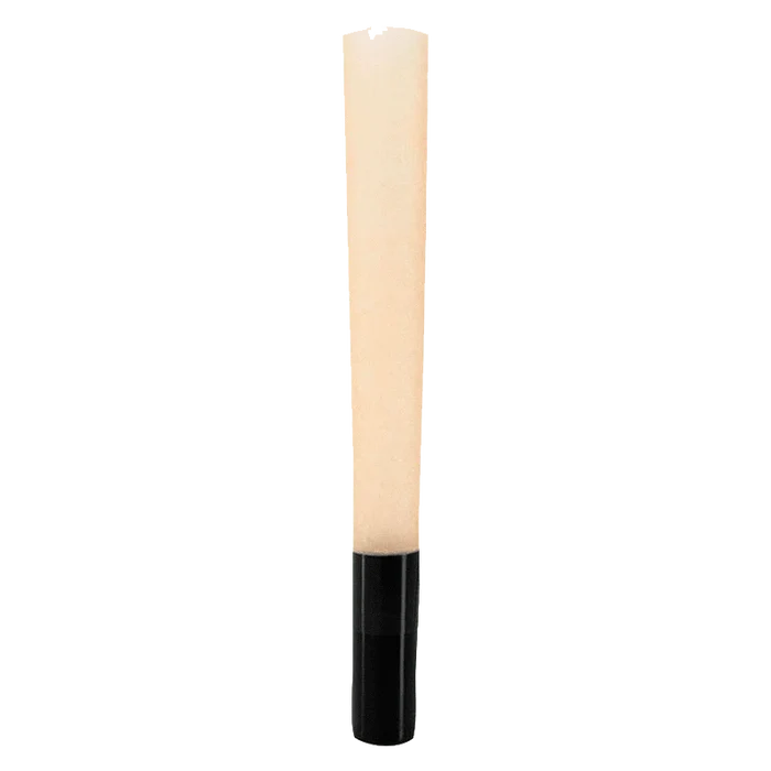 A straight-on view of the Lemon Shortcake Ceramic Tip Pre Rolled 1 x 1 g, showing its slender form against a plain white background.
