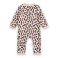 Leopard Jacquard Knit Baby Jumpsuit (Organic Cotton)