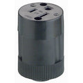 Leviton 114 - 15 Amp, 125 Volt, NEMA 5-15R, 2P, 3W, Connector, Straight Blade, Residential Grade, Grounding - Black - Ready Wholesale Electric Supply and Lighting