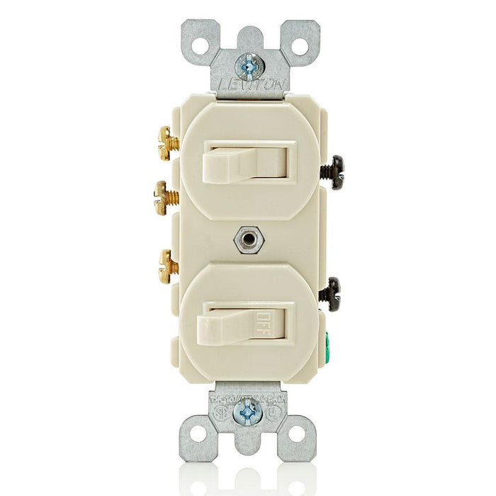 Leviton 5245 - Duplex Style 3-Way / 5-15R Combination Switch - Ready Wholesale Electric Supply and Lighting