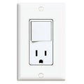 Leviton 5645-W - Decora 3-Way / 5-15R Combination Switch - Ready Wholesale Electric Supply and Lighting