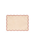 'Lola' Placemat with Scalloped Edge in Pink, 35 x 50cm