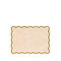 'Lola' Placemat with Scalloped Edge in Yellow, 35 x 50cm