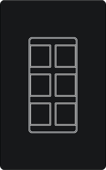 Lutron CA-6PF Designer Style (Gloss) 6-Port Frame - Ready Wholesale Electric Supply and Lighting