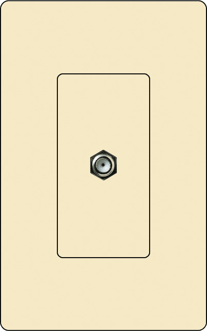 Lutron CA-CJ Designer Style (Gloss) Cable Jack - Ready Wholesale Electric Supply and Lighting
