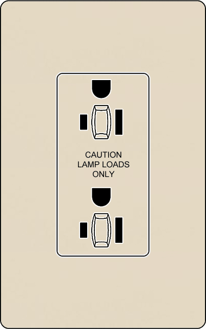 Lutron CAR-20-DDTR Designer Style (Gloss) 20A Dual-Dimming Tamper Resistant Receptacle - Ready Wholesale Electric Supply and Lighting