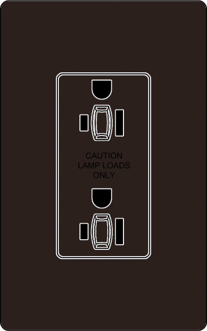 Lutron CAR-20-DDTR Designer Style (Gloss) 20A Dual-Dimming Tamper Resistant Receptacle - Ready Wholesale Electric Supply and Lighting