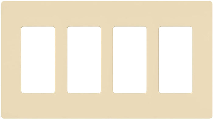 Lutron CW-4 Claro Designer Gloss 4-Gang Wall Plate - Ready Wholesale Electric Supply and Lighting
