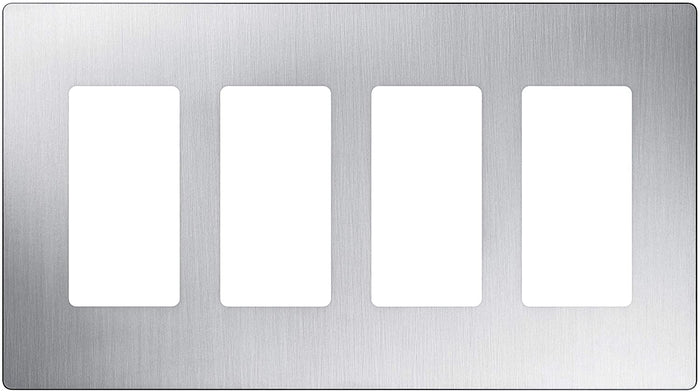 Lutron CW-4 Claro Designer Gloss 4-Gang Wall Plate - Ready Wholesale Electric Supply and Lighting